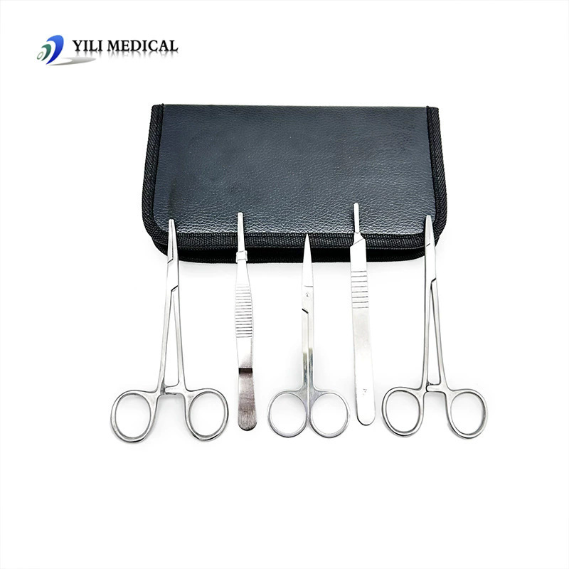 Kit de instrumentos de sutura quirúrgica, kit de práctica de sutura de heridas, set de entrenamiento de sutura, kit de práctica de sutura, bolsa de sutura