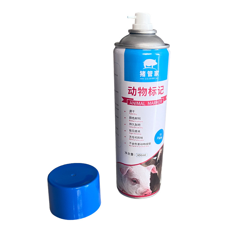 Cerdo marca spray 650ml rojo, verde y azul tricolor animal marca spray pintura veterinario marca spray equipo de cría