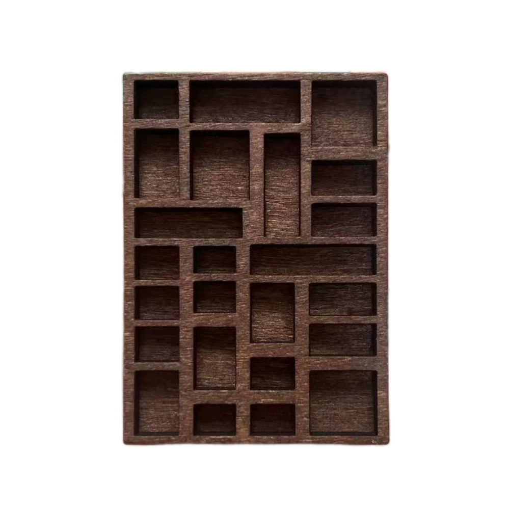 Cross-border Miniature Display Shelf Wooden Miniature Jewelry Rack Mineral Specimen Storage Decoration