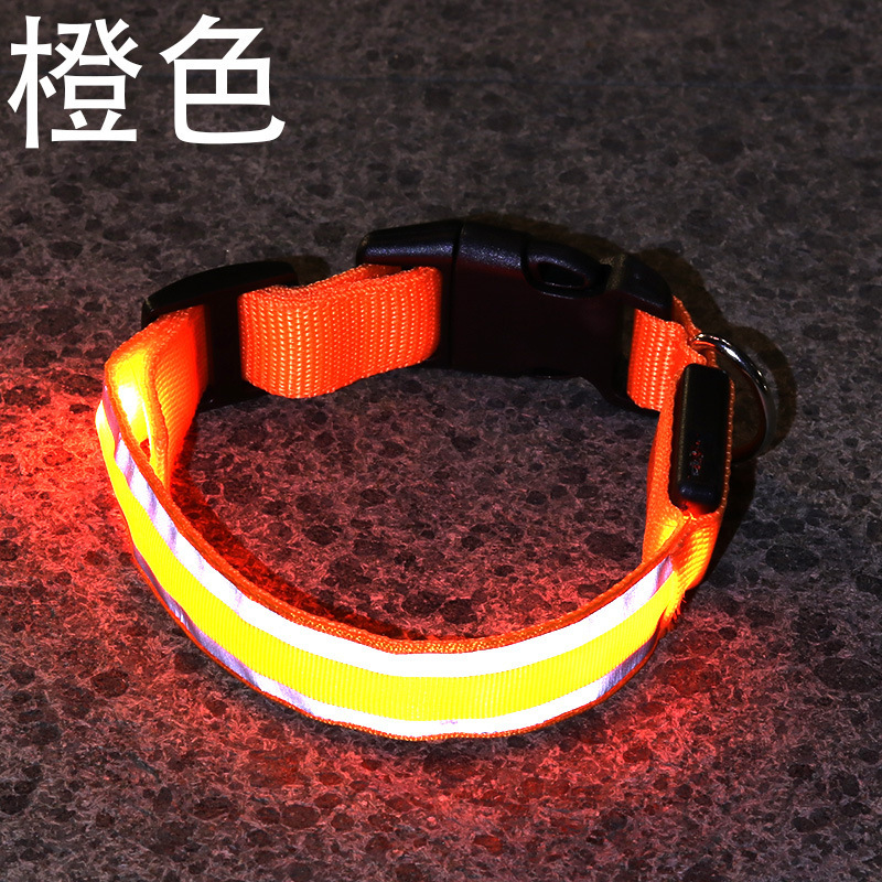 ペット牽引犬首輪usb充電発光犬首輪夜光犬首輪ledペットベルト反射材質|undefined