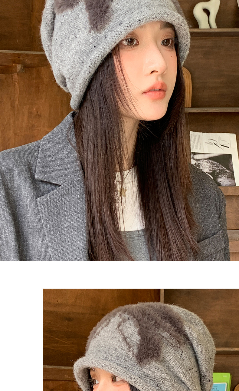 Berretto in lana stile coreano per donna cappello invernale_voghion.com