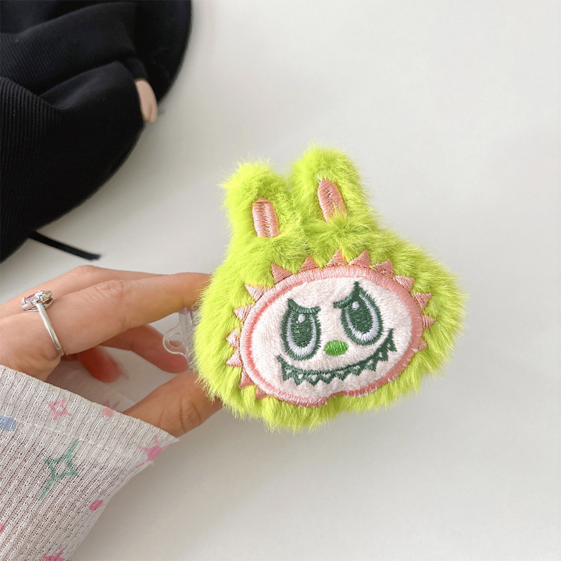 _0003_(背夹)毛绒拉布布-绿色