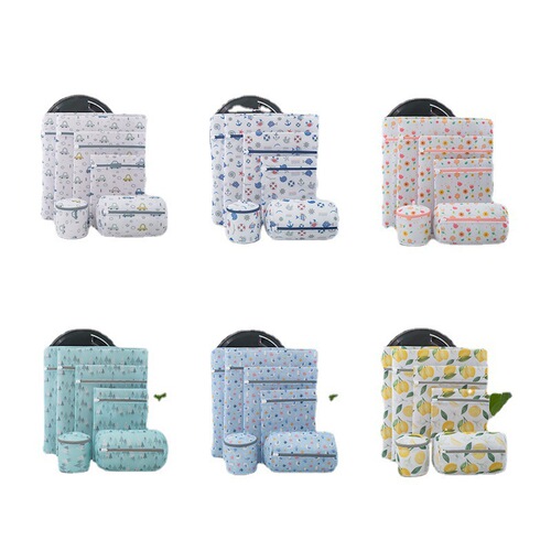 Youyi direct supply Amazon new thickened fine mesh printing laundry bag underwear bra care bag travel storage bag
