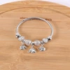 13#YCB017-1 Three Elephant Pendants White
