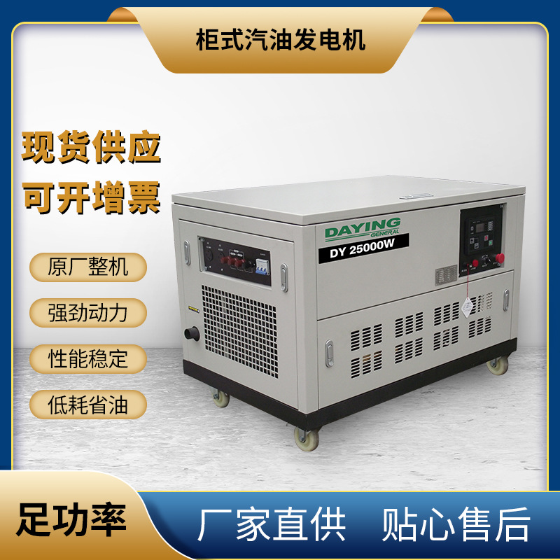大功率柜式四缸水冷汽油发电机15-20KW