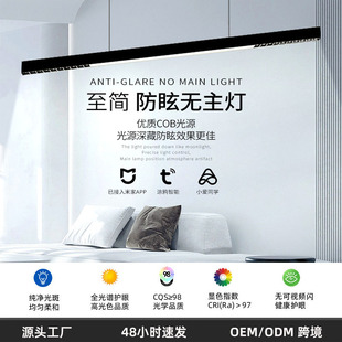 Pendant Lamp Office Led Strip Light Eye Protection Anti-Glare Hanging Wire Lamp Lighting Grid Strip Mijia Grid