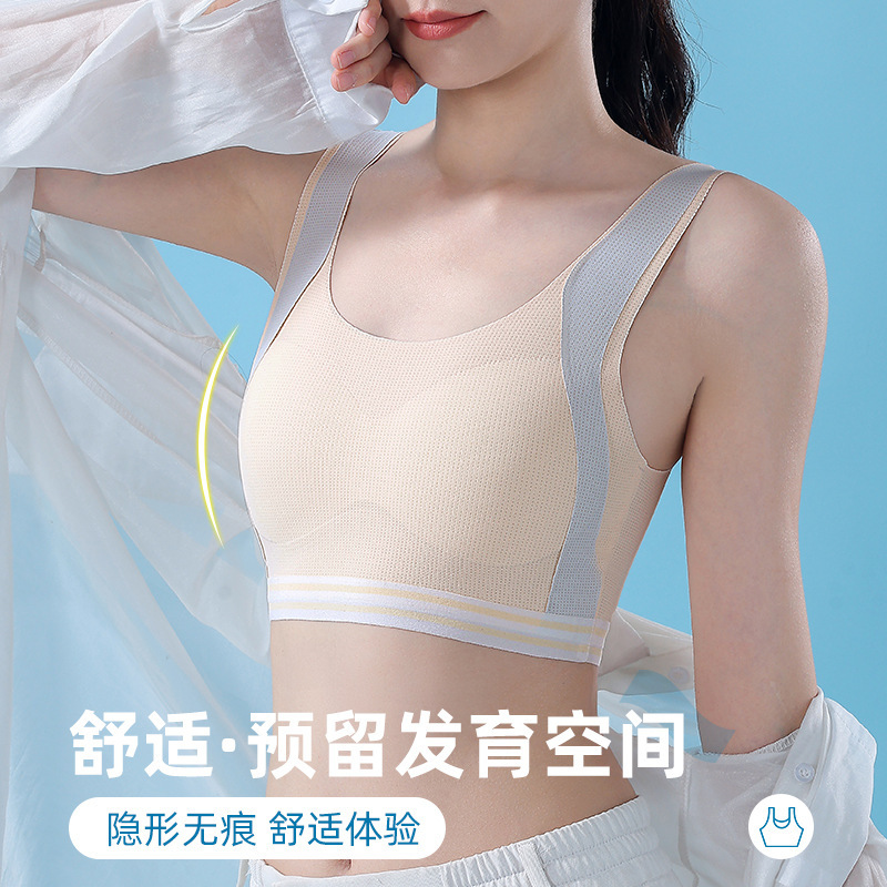 Middle School and High School Girls' Bras, Girls' Elementary School Students' Development Period Vests, Girls' Adolescent Children's Underwear