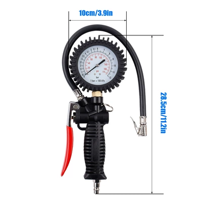 Air pressure gauge/tire pressure gauge (European, Japanese, and American standards)