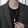 Universal necklace, accessory, men's pendant stainless steel, European style, light luxury style, wholesale
