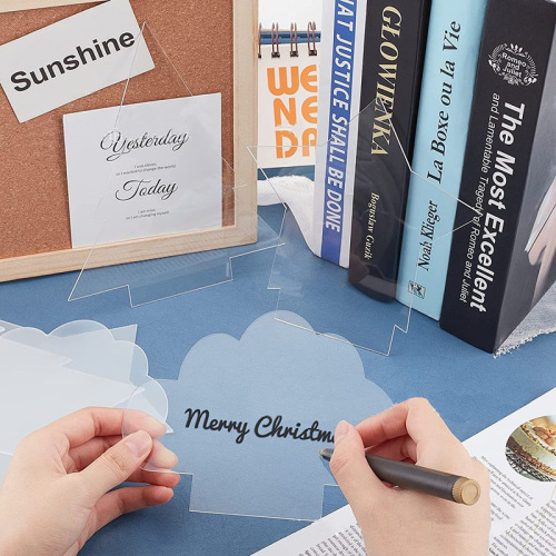 Acrylic board blank 2mm transparent light board DIY display project suitable for LED desk lamp base in any shape