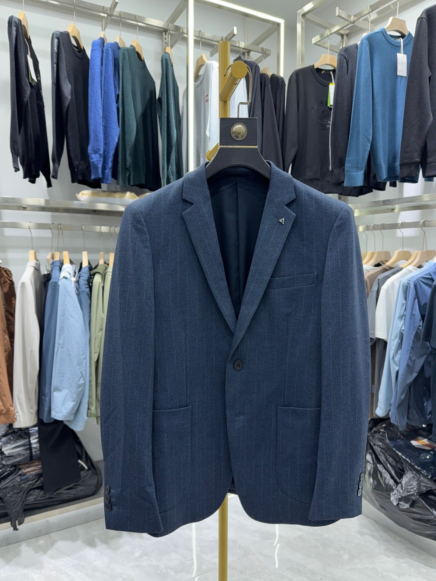 【H Series】Exclusively from the Store! Business Gentleman's Single-Breasted Casual Suit, Stylish for Commuting 1W046A