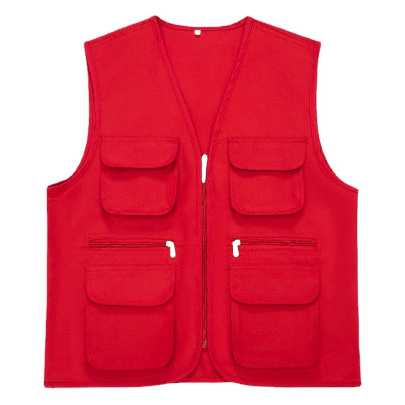 Свежий супермаркет мульти-карманный жилет на заказ