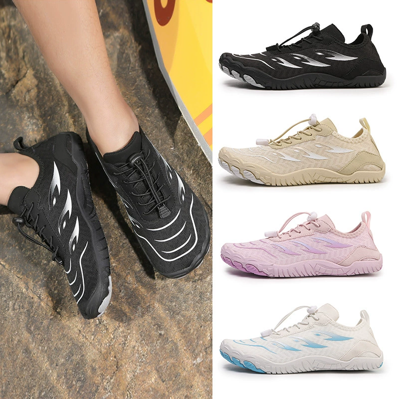 Трансграничная обувь для мужчин и женщин, дышащая обувь для пляжного плавания, нескользящая обувь с пятью пальцами, бег в помещении и фитнес.