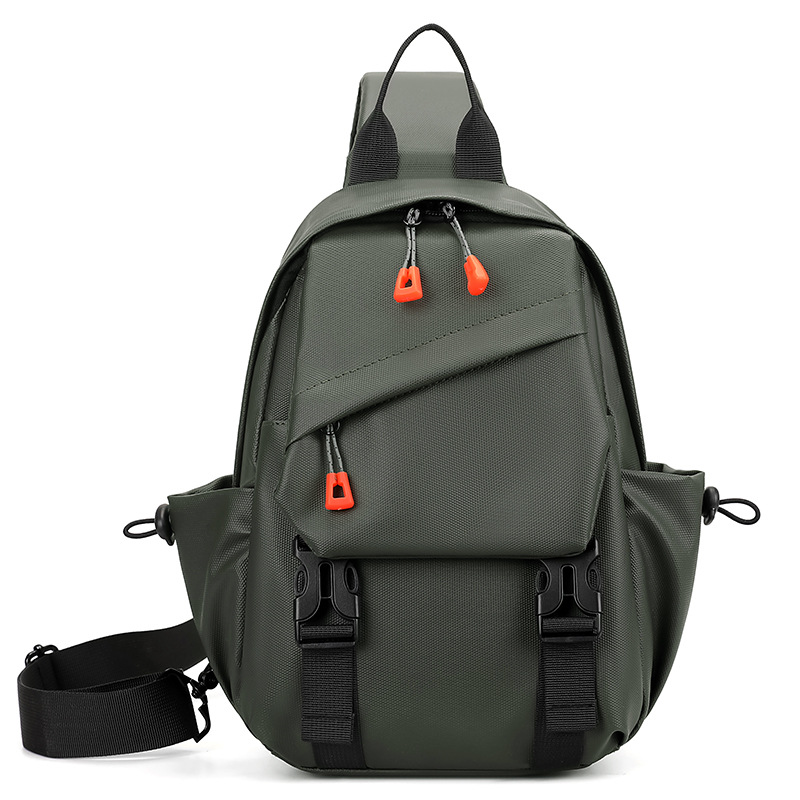 Bolso de pecho de moda transfronteriza, moda de montar para hombres, bolso de mochila multifuncional, bolso de hombro deportivo de ocio de gran capacidad.