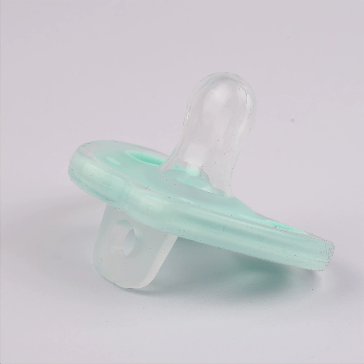 Children's silicone two-color chewy pacifier