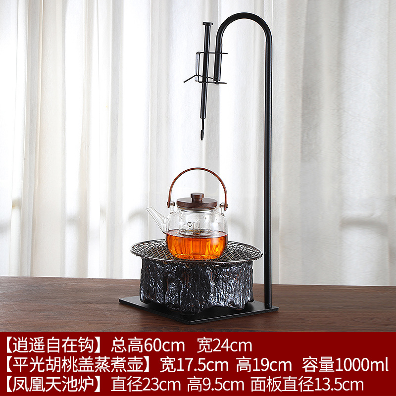 Cocina de té del hogar gancho libre vintage viejo barro de roca eléctrica estufa de cerámica arte del té gancho Kung Fu juego de té accesorios gancho vertical