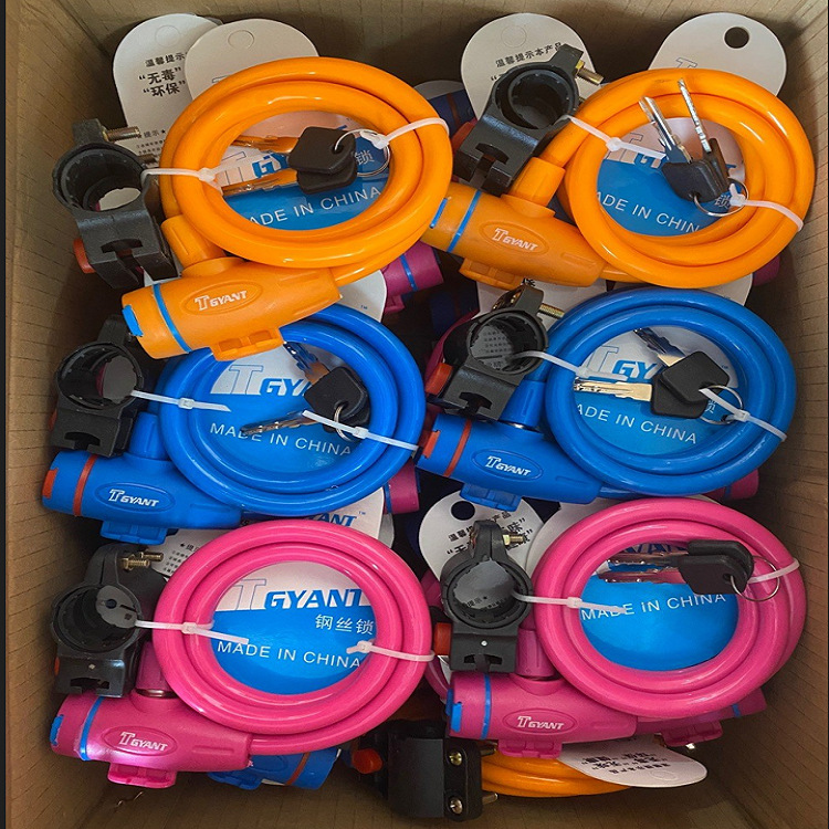 Mountain bike lock ring lock wire lock steel cable lock bicycle lock anti-theft lock equipment accessories