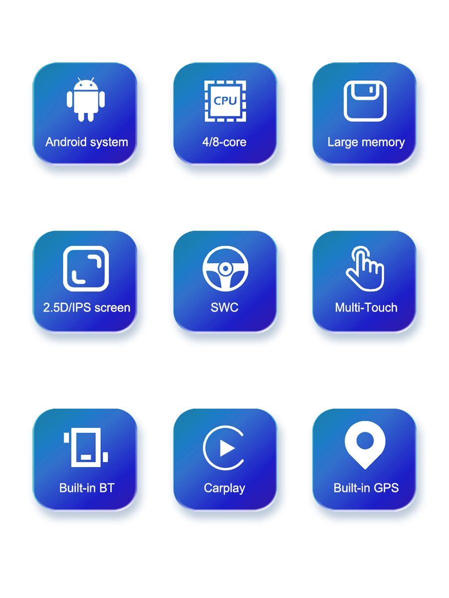 Suitable for 7inch Kia Special Android Car Navigation Bluetooth Gps High-Definition Reversing Image Wireless Carplay