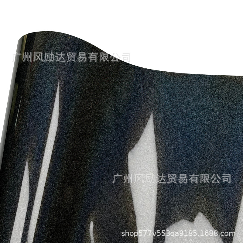 Car Full Vehicle Color Change Film Self-Adhesive Pet Rainbow Laser Black Motorcycle Modification Full Body Hood Film