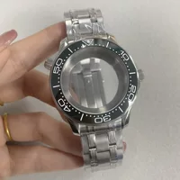 Корпус из нержавеющей стали минеральное/сапфировое стекло зеркало 42 мм + ремешок костюм подходит для движения NH35/36