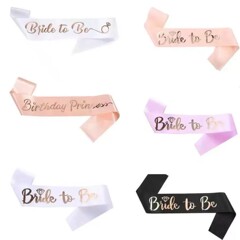 ファッション独身パーティー花嫁の肩ベルトBRTDE TO BE箔押し肩ベルトリボン飾り