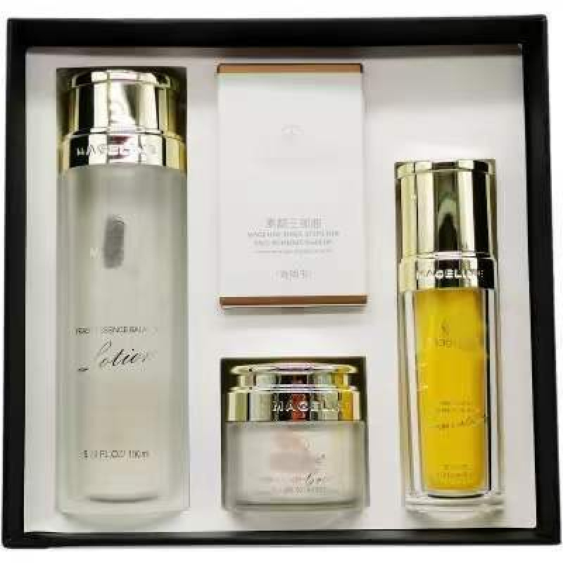 Micro-Business Genuine Same Model Ma Mjl Erjiji Series Plain Makeup Trilogy Set Lady Cream Balancing Water Lotion
