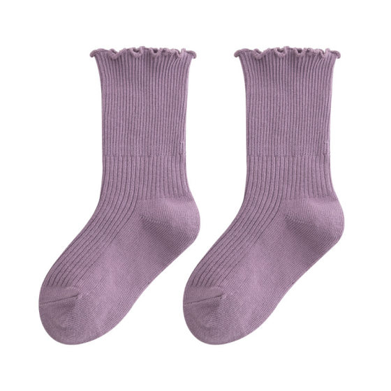 Chenggongfang Children's Socks Fungus Lace Children's Socks Casual Princess Spring and Autumn Loosen Combed Cotton Boneless Baby Socks