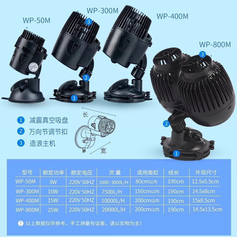 Songbao fish tank submersible wave making pump aquarium pump fish tank mute oxygen surfer pump wave maker wave maker
