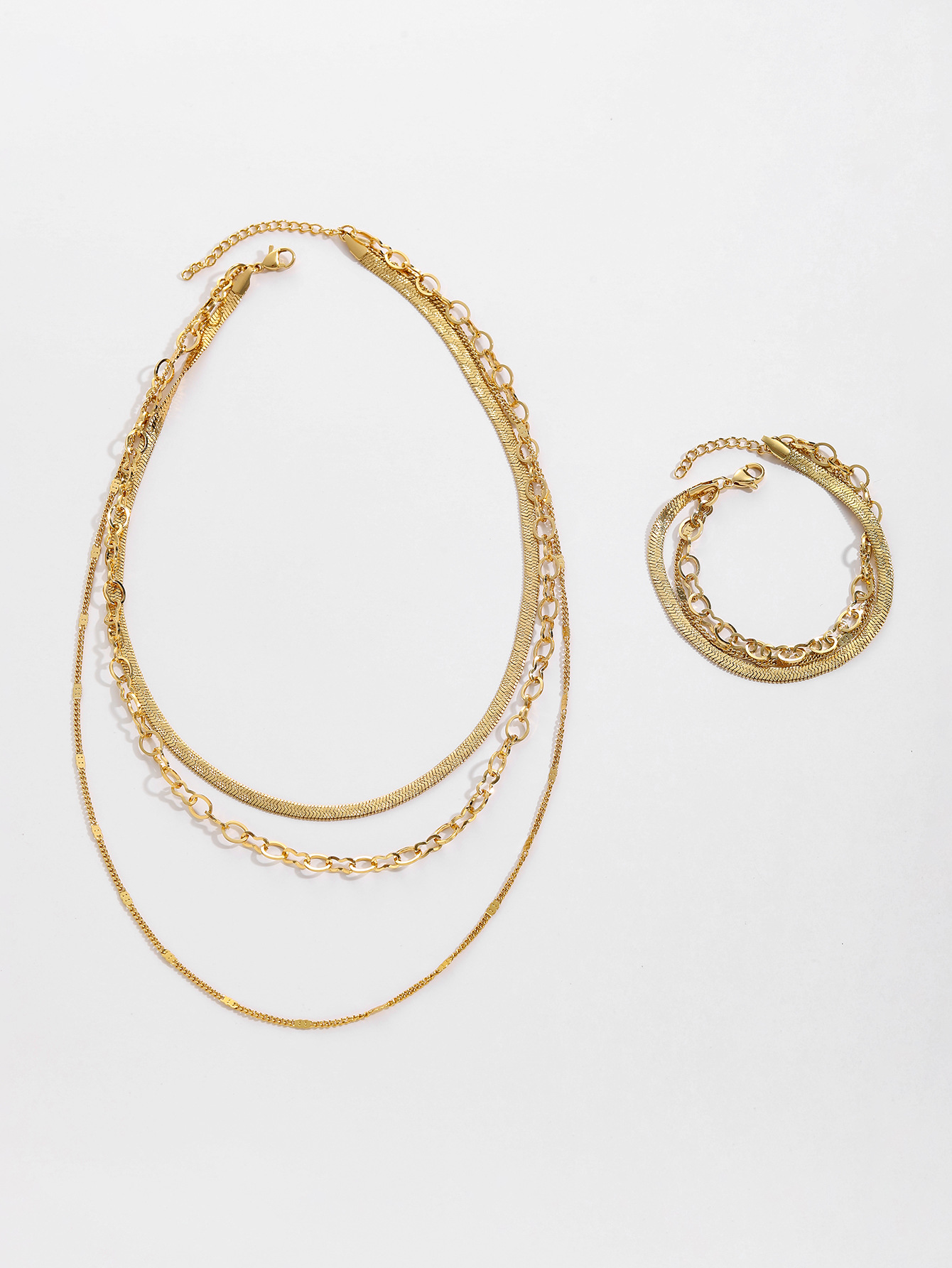 1 Piece, 1 Set Quantity Holiday, Daily Occasion 304 Stainless Steel Material Wholesale Jewelry Modern Style Classic Style Geometric 304 Stainless Steel Plating Stainless Steel Jewelry Sets