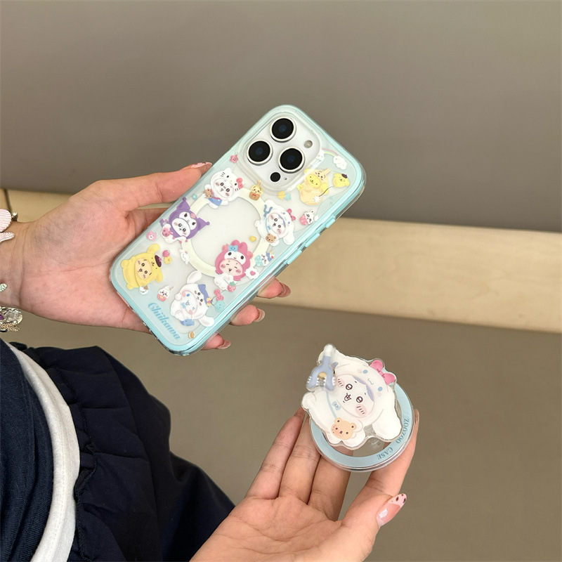 三丽鸥头套吉伊卡哇磁吸适用iPhone16苹果15ProMax/14/13手机壳女|undefined