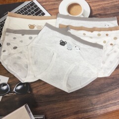 内裤少女魅丽翘莫幼丝莫代尔中高腰桑蚕丝抑菌内档女士三角裤批发