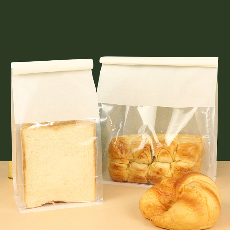 Toast wire curling baked pineapple cake packaging biscuit sealing food bag 450g bread bag toast bag