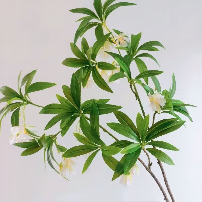 手触りの水石 _ の軽い豪華さは花の客間の室内の花の芸の置物の森系の造花をシミュレーションして緑を植えて食卓の花束を植えます。