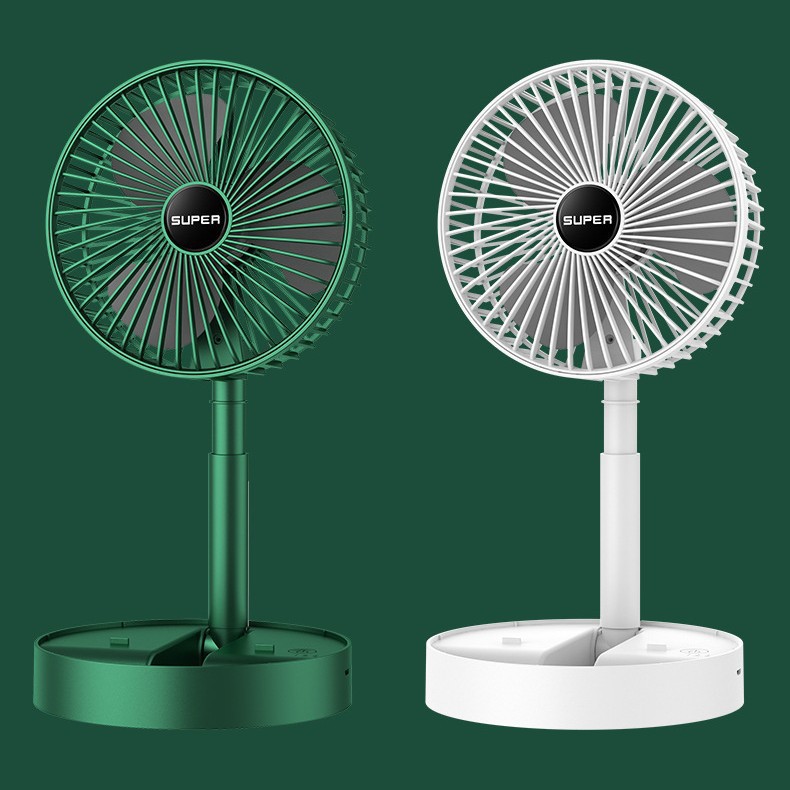 Folding telescopic handheld universal table air fan