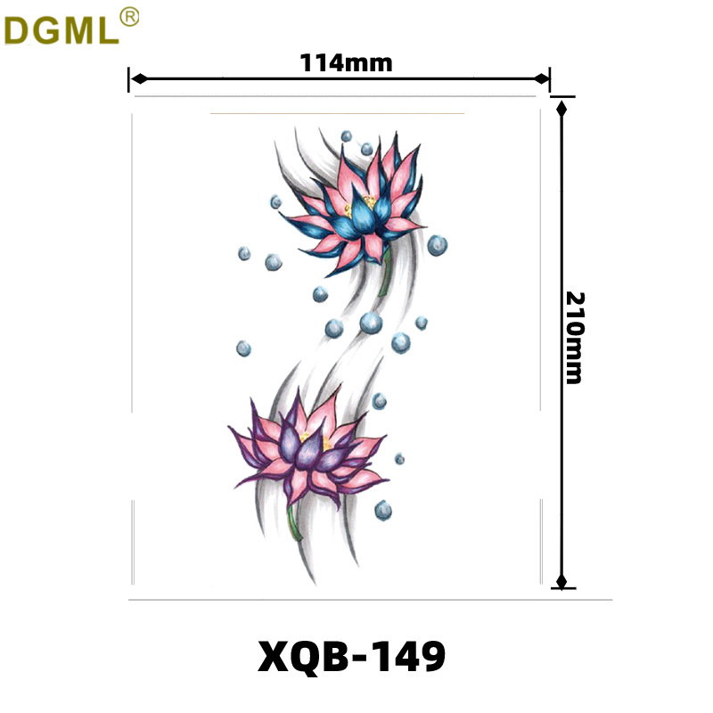 Pegatinas de tatuaje dibujos animados flor brazo pegatinas medio brazo completo oso ciervo divertido transfronterizo color creativo tatuaje pegatinas al por mayor