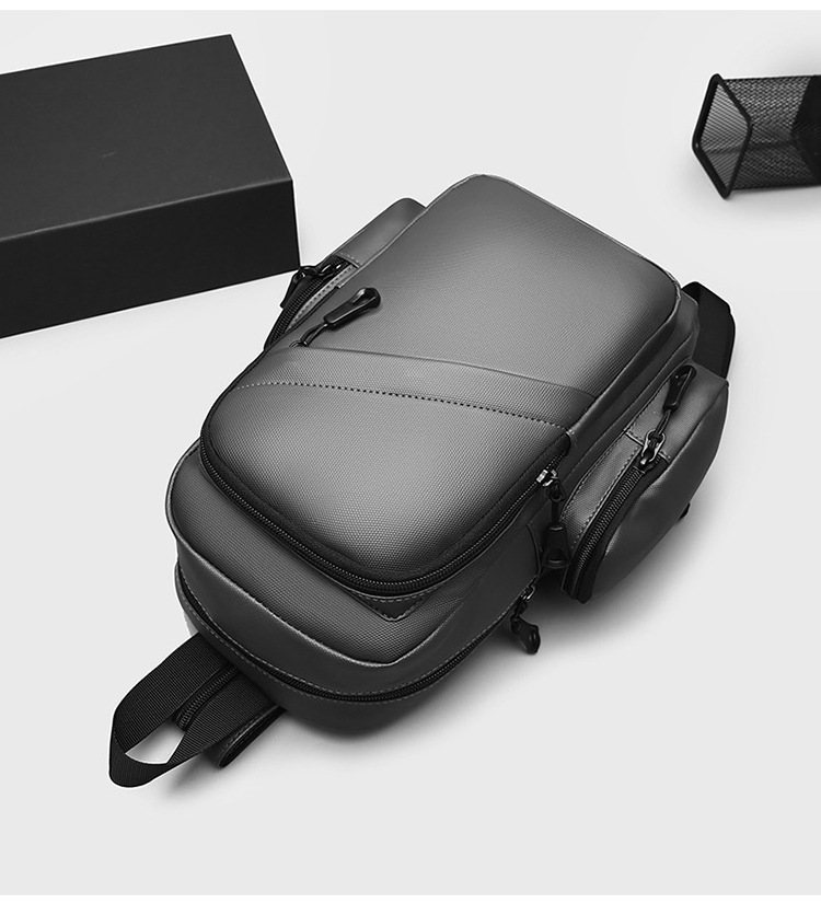 New business men's backpack, water-resistant, suitable for both shoulder and single shoulder, cross-border Oxford fabric men's computer backpack undefined