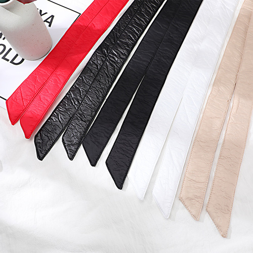 Women's Fleece Belted Hooded Jacket Universal Belt Casual Versatile Cotton Filled Decorative Women's Waist Belt