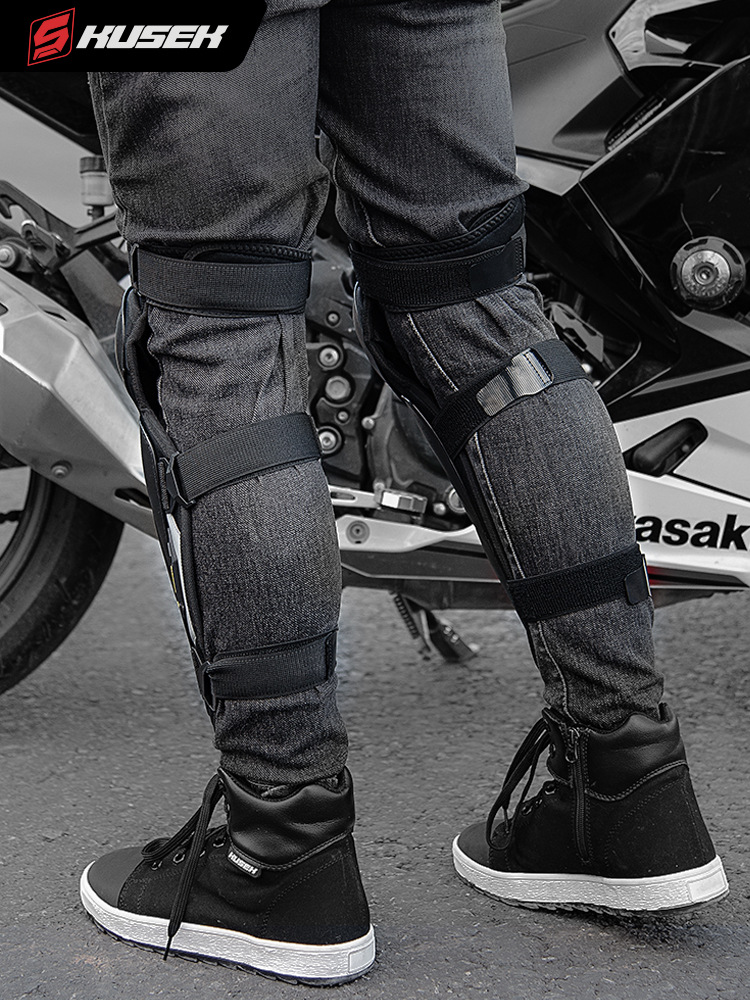 Motocicleta rodilla protector de bicicleta CE certificado anti-caída jinete cross-country protector de piernas protector de codo locomotora protector de verano hombre y mujer