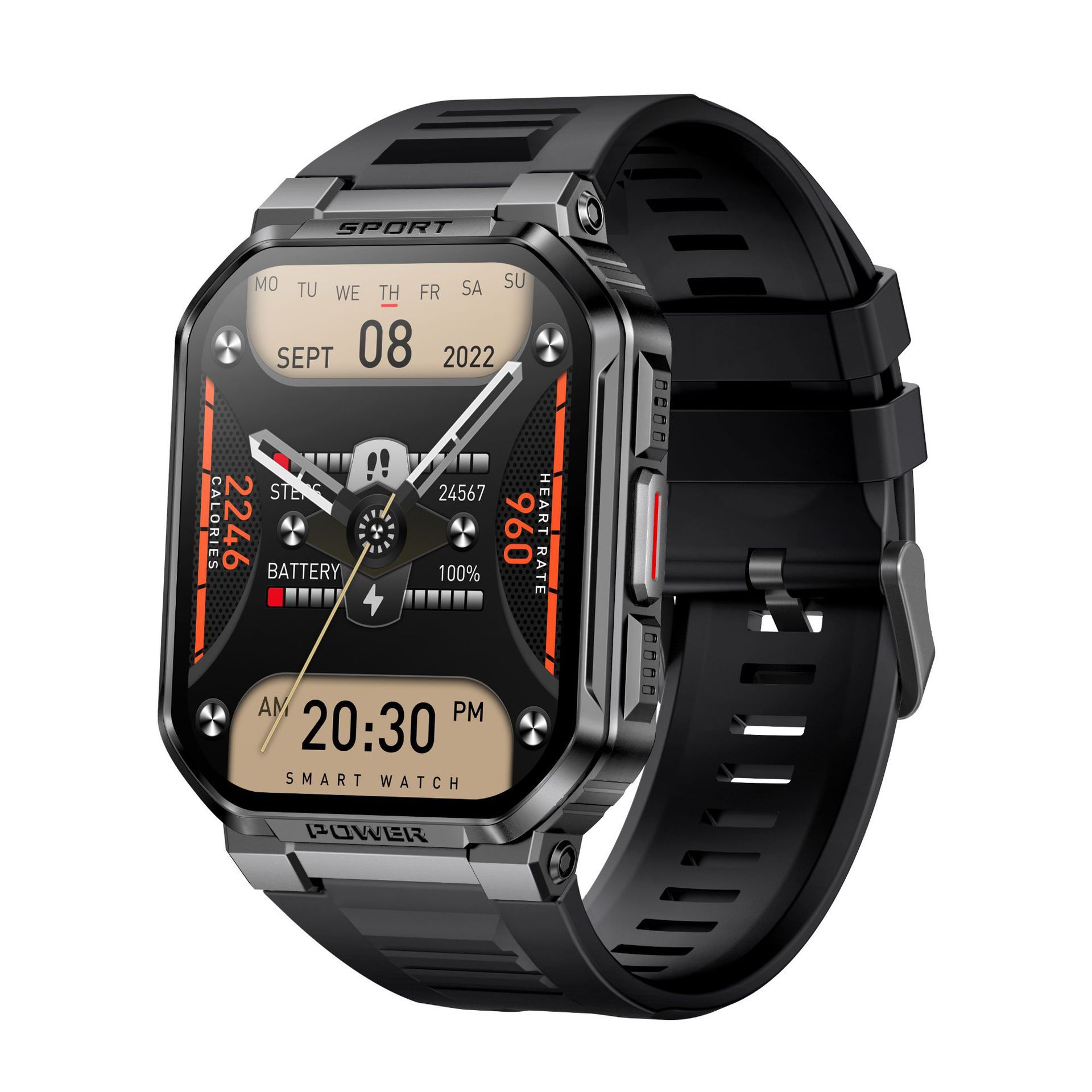 跨境新款MK67智能手表计步器心率防水户外蓝牙通话手表定 制开 模