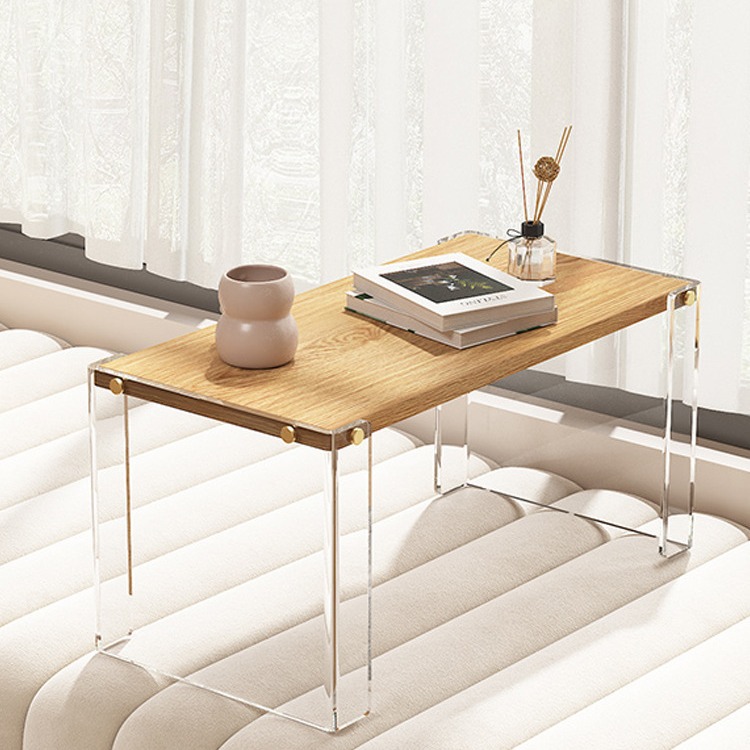 Pendant window small coffee table Kang table balcony tatami small table acrylic transparent bed computer desk solid wood study desk
