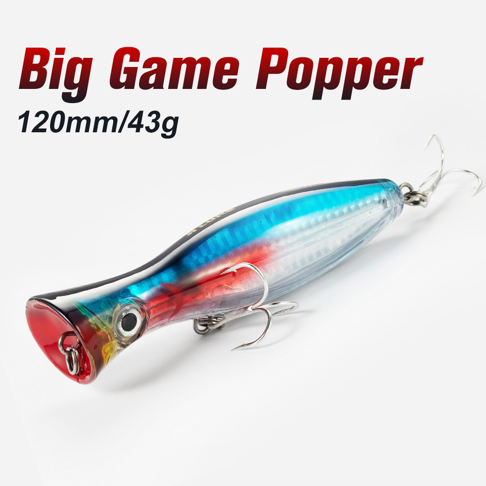 Cross-border wholesale surface wave climbing 12cm/43g lure fake lure rattle noise attracting hard lure