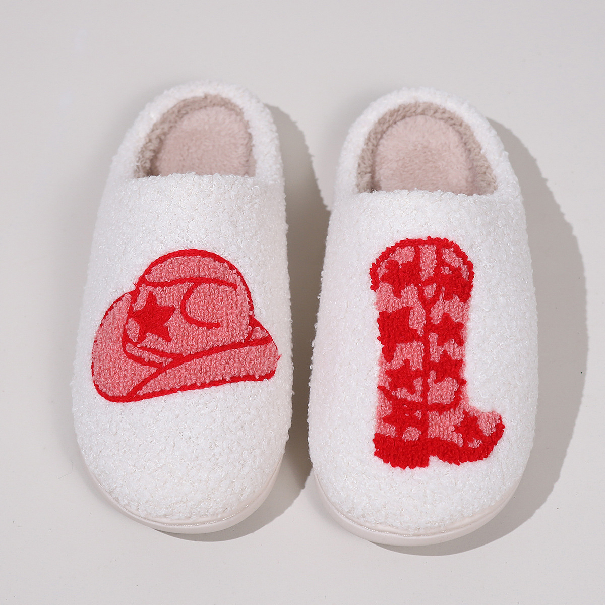 Scarpe da interno traspiranti antiscivolo termiche per camera da letto estiva invernale in peluche di velluto a punta chiusa da donna_voghion.com