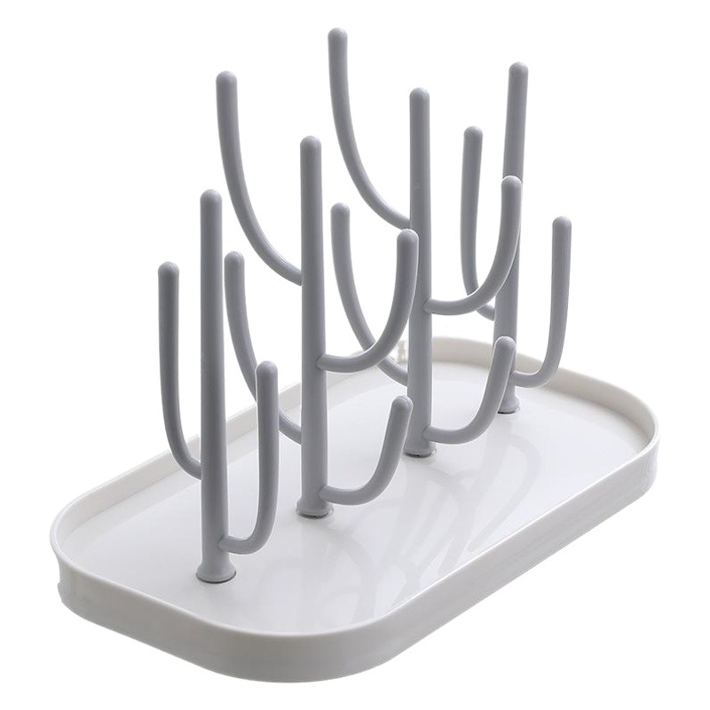 Al por mayor cocina creativa en forma de árbol portavasos de drenaje soporte de botella de plástico escritorio para el hogar taza de vino taza de té soporte para beber