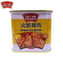 天龙火腿猪肉罐头24罐装午餐肉烧烤涮菜火锅食材户外开罐即食