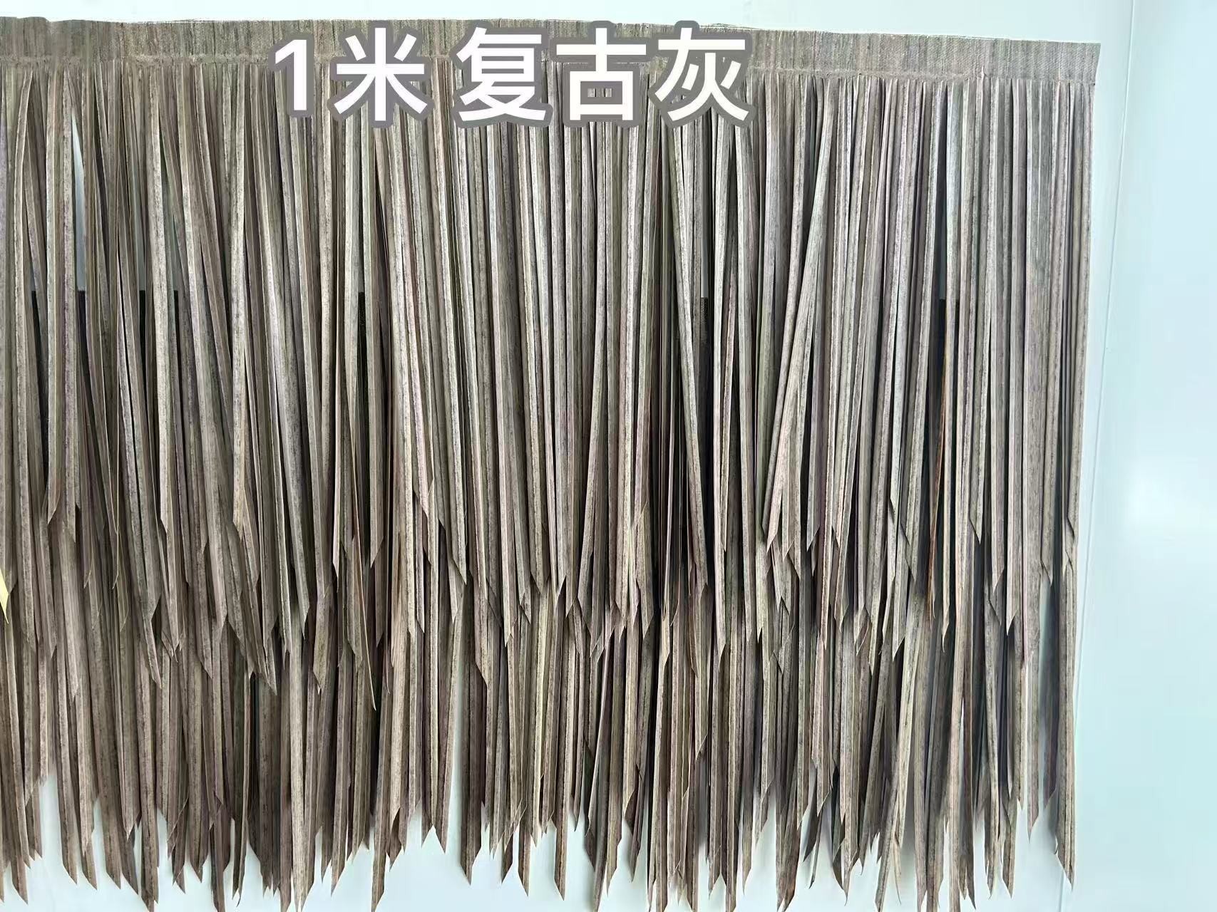 Simulación de paja paja techo techo techo pabellón exterior retardante de llama decoración artificial paja artificial hierba falsa