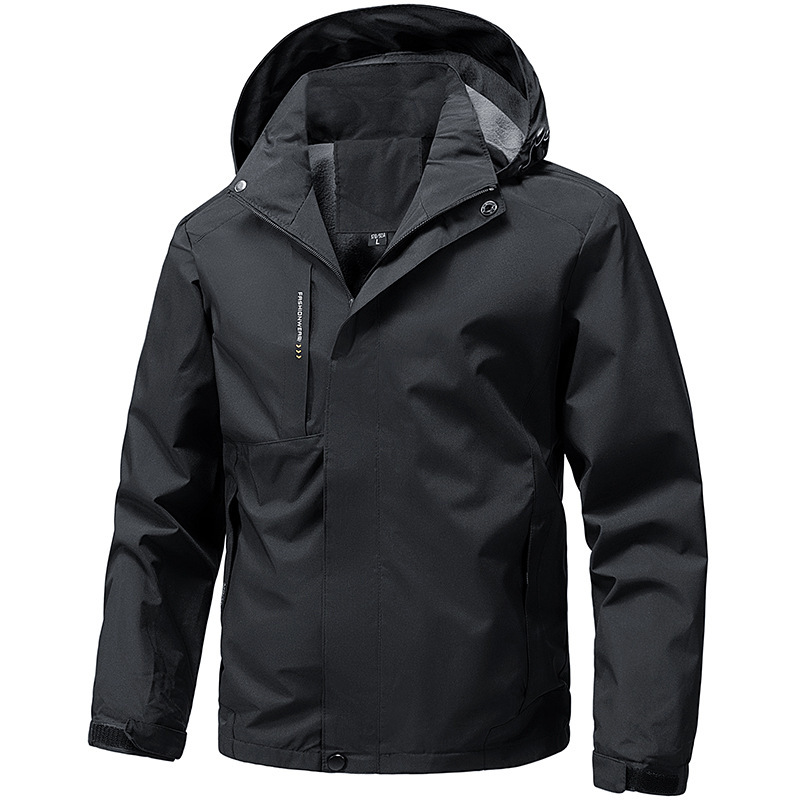 Cross-Border Single-Layer Jacket Men's Outdoor Trendy Brand Detachable Windproof and Waterproof Casual Sports Mountaineering Jacket Cross-Border Single-Layer Jacket Men's Outdoor Trendy Brand Detachable Windproof and Waterproof Casual Sports Mountaineering Jacket