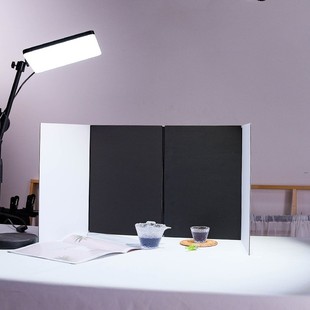Jewelry Live Broadcast Studio Jewelry Manicure Shooting Table Reflector Cosmetics Black and White Background Photo Props
