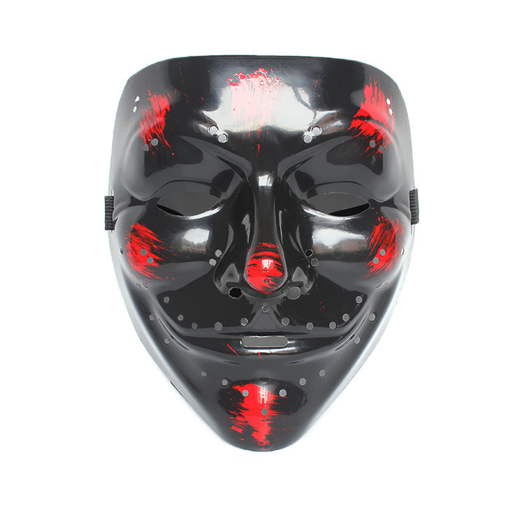 Amazon doméstico EL máscara de luz fría máscara LED Halloween carnaval baile V-band sangre fantasma terror