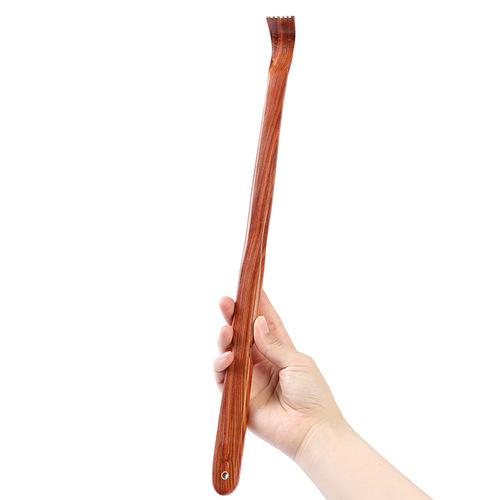 Mahogany itching scratch red sandalwood old man's solid wood rake scratching magic tool to scratch the back to relieve itching horn scratching tool