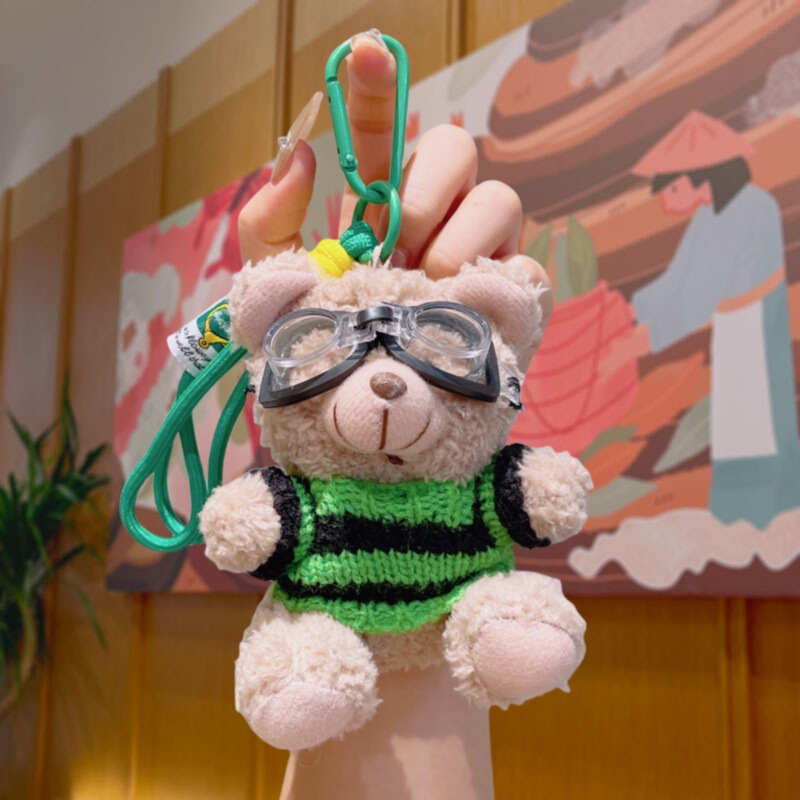 漫画ぬいぐるみトレンディクールクマキーホルダースクールバッグ小さなペンダントかわいいカップルバッグ人形キーホルダー小さなギフト|undefined